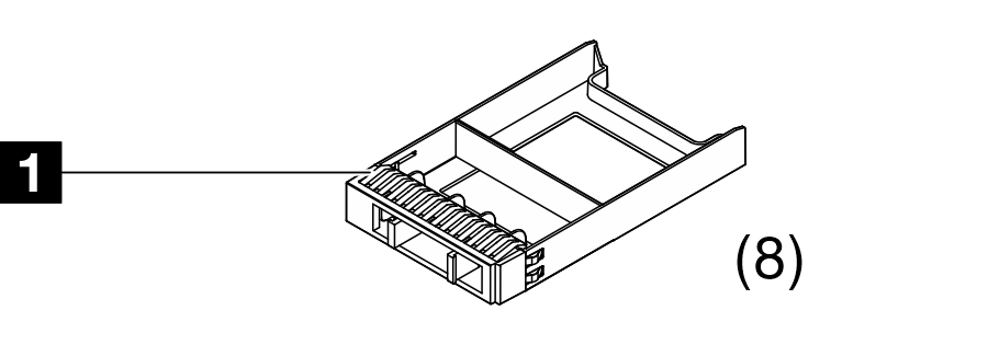 ThinkSystem 2.5-inch 8* 1x1 HDD Filler Pack Kit