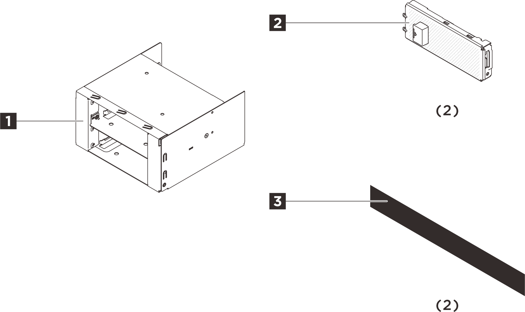 ThinkSystem SR650a V4 E3.S Non-BP Cage Filler