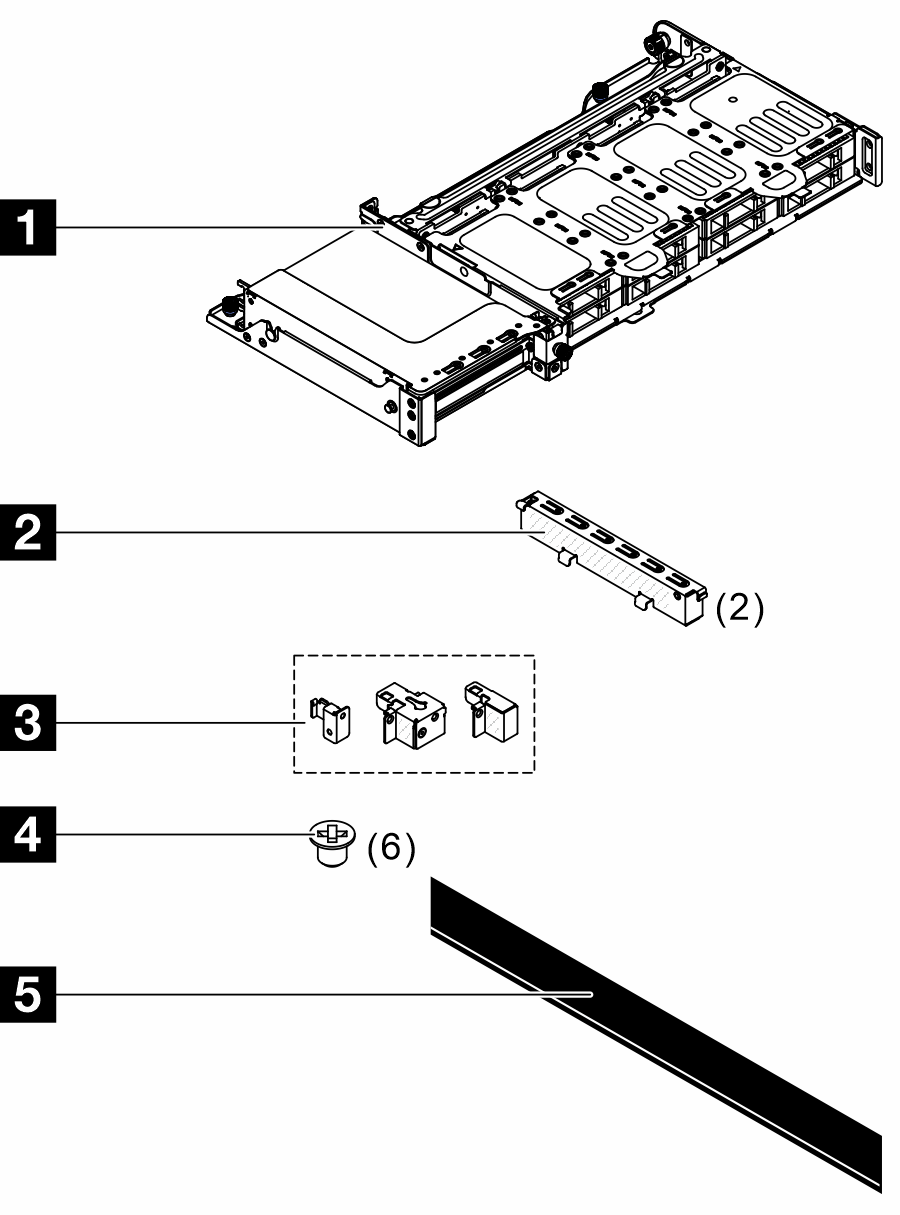 ThinkSystem SR650 V4 8x2.5-inch SAS/SATA Rear Backplane Option Kit