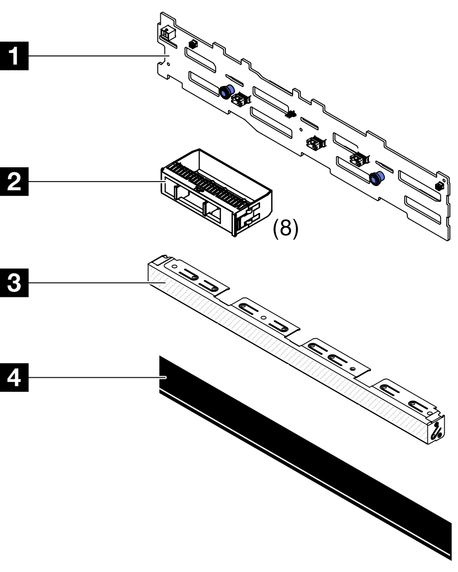 ThinkSystem SR650 V4 8x3.5-inch SAS/SATA Backplane Option Kit