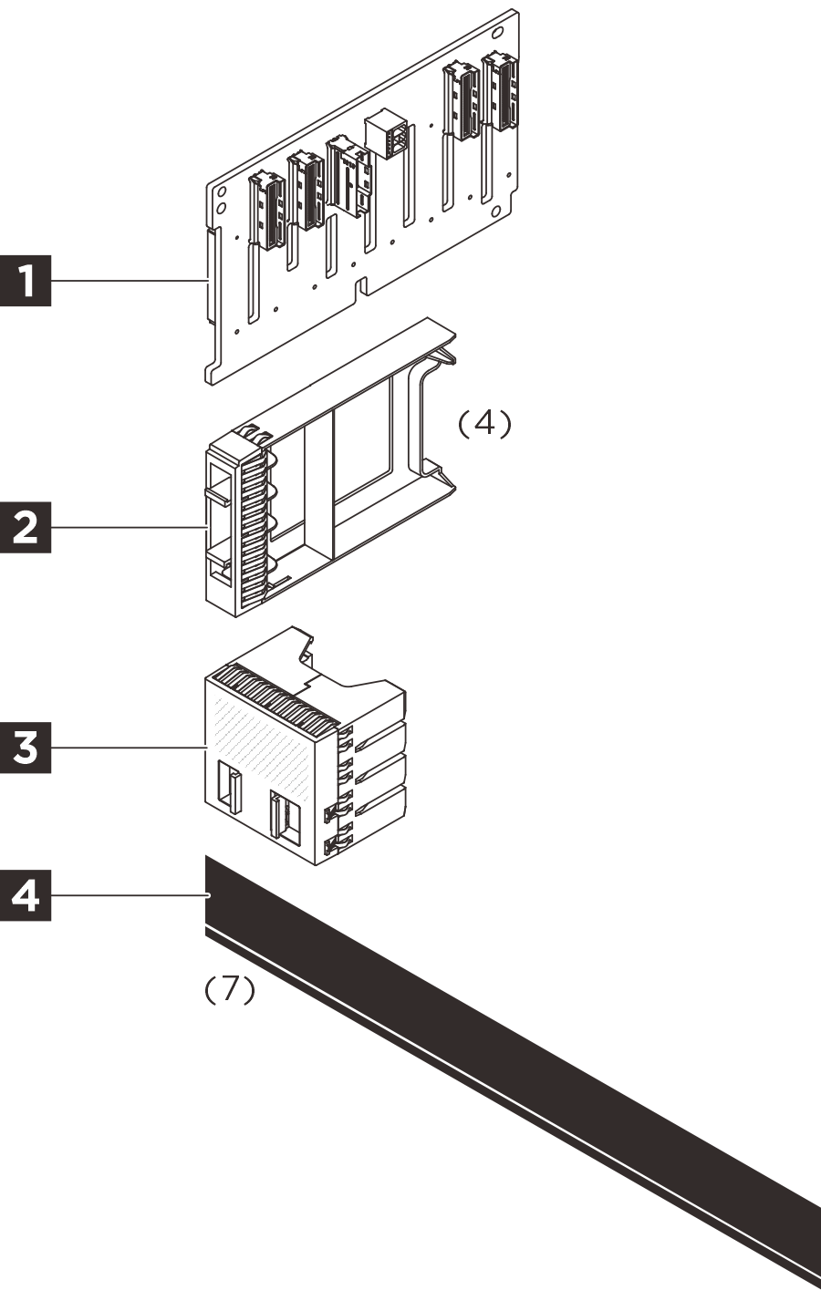 ThinkSystem SR850 V4/SR860 V4 8x2.5-inch AnyBay Backplane Option Kit