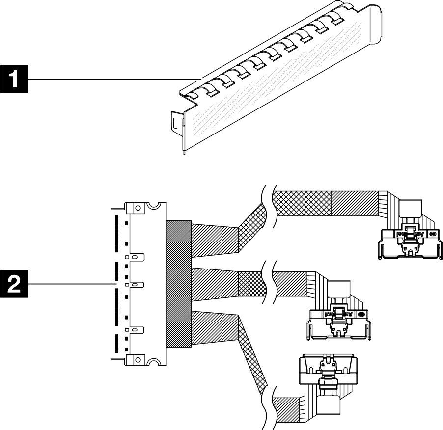 ThinkSystem SD520 V4 Rear OCP Cable Kit