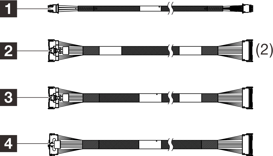 ThinkSystem SR630 V4 4x2.5-inch AnyBay Backplane NVMe Cable Kit