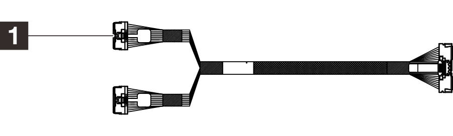 V4 1U/2U NVIDIA ConnectX-8 Aux Cable Kit