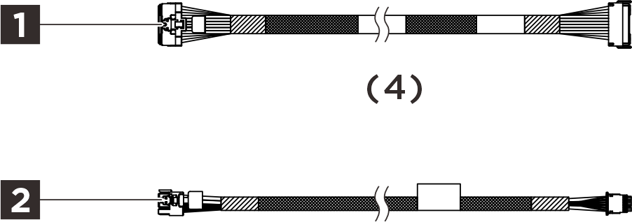 ThinkSystem SR650a V4 2.5" Chassis Front BP1 NVMe Cable Kit
