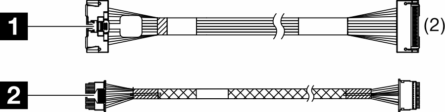 ThinkSystem SR650 V4 4x3.5-inch Chassis Front Backplane NVMe Cable Kit