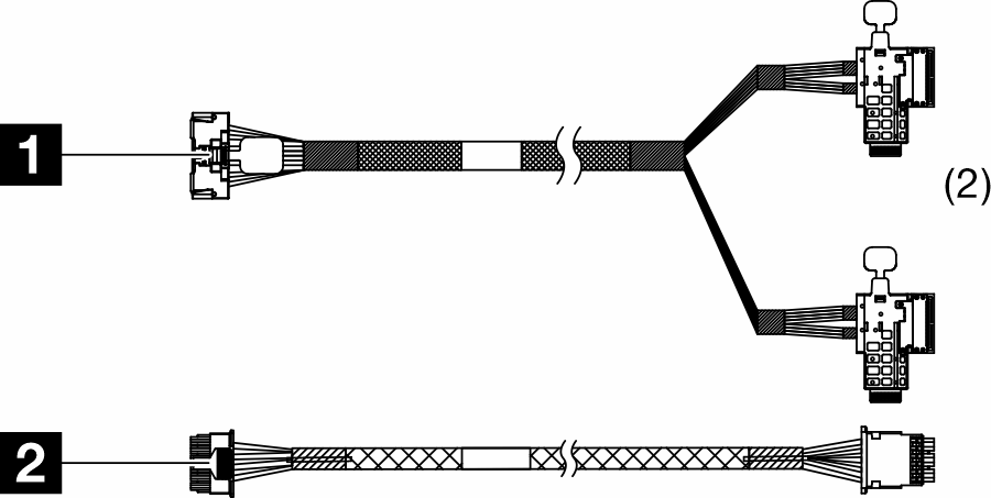 ThinkSystem SR650 V4 E3.S 1T Short Cable Kit