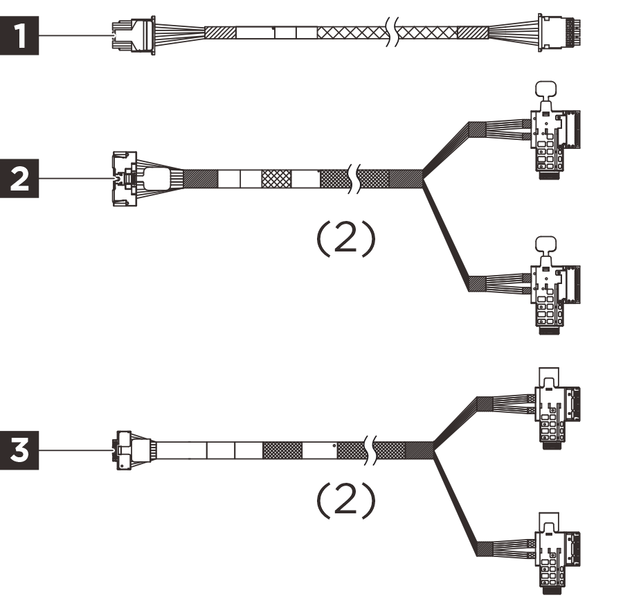 ThinkSystem SR850 V4 E3.S 1T Backplane Cable Kit