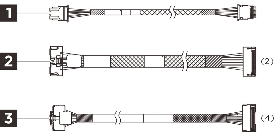 ThinkSystem SR860 V4 8x2.5-inch Backplane NVMe Cable Kit