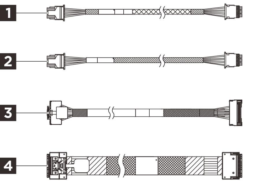 ThinkSystem SR850 V4/SR860 V4 8x2.5-inch Backplane SAS/SATA Cable Kit