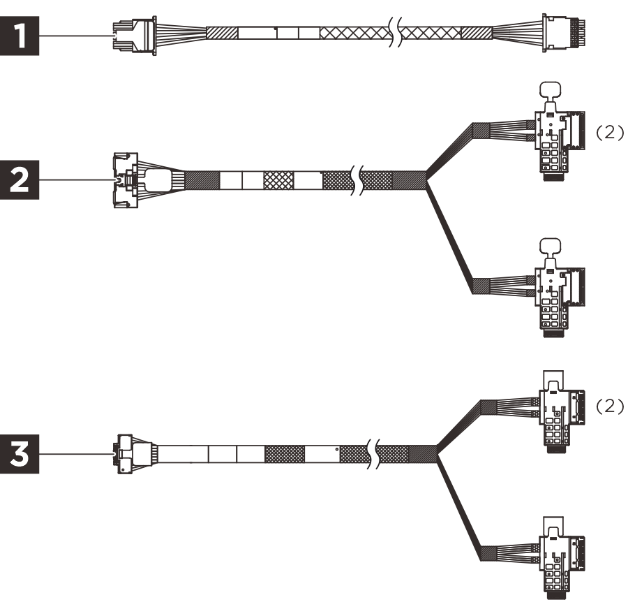 ThinkSystem SR860 V4 E3.S 1T Backplane Cable Kit