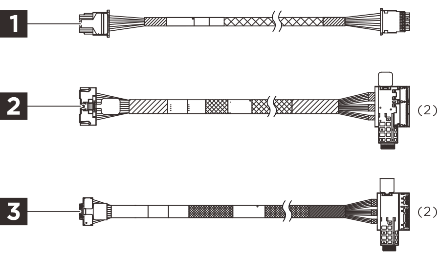 ThinkSystem SR860 V4 E3.S 2T Backplane Cable Kit