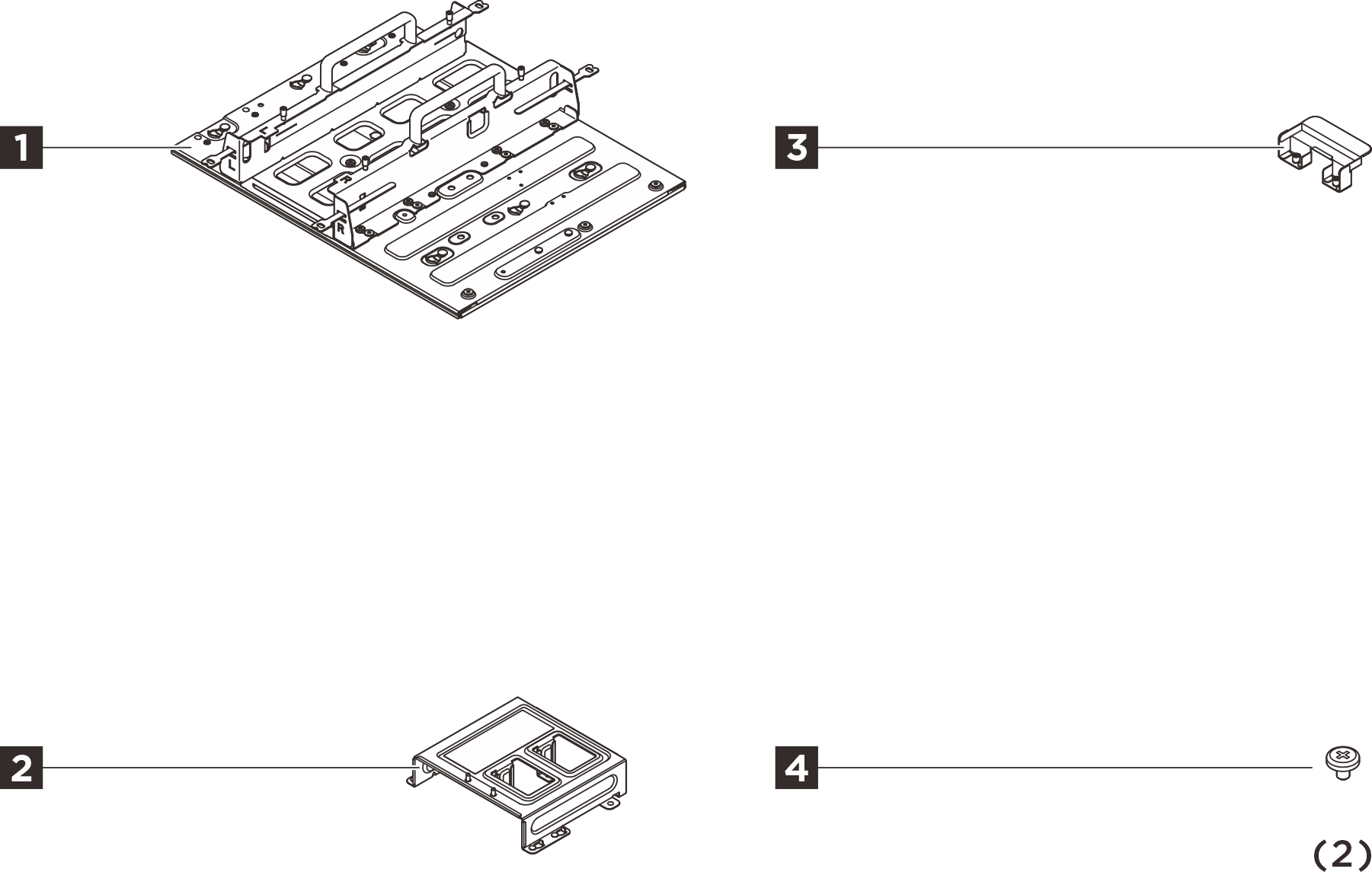 ThinkEdge SE100 without Expansion Kit VESA Mount