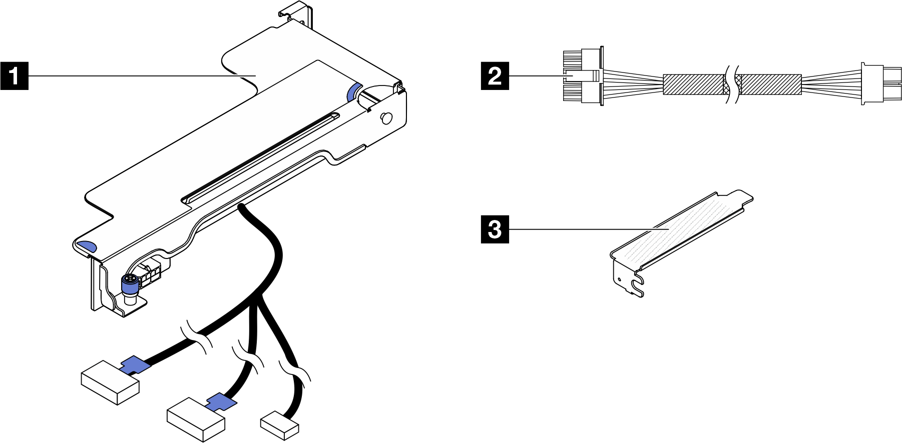 ThinkSystem SD520 V4 PCIe Riser Kit