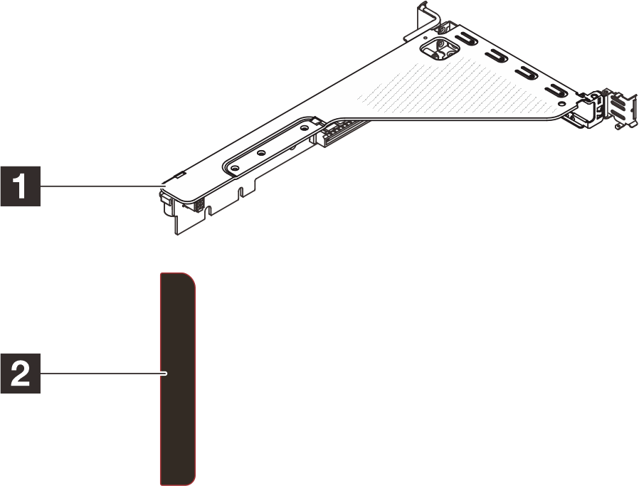 ThinkSystem SR630 V4 x16 Gen5 Riser 1 FH Option Kit