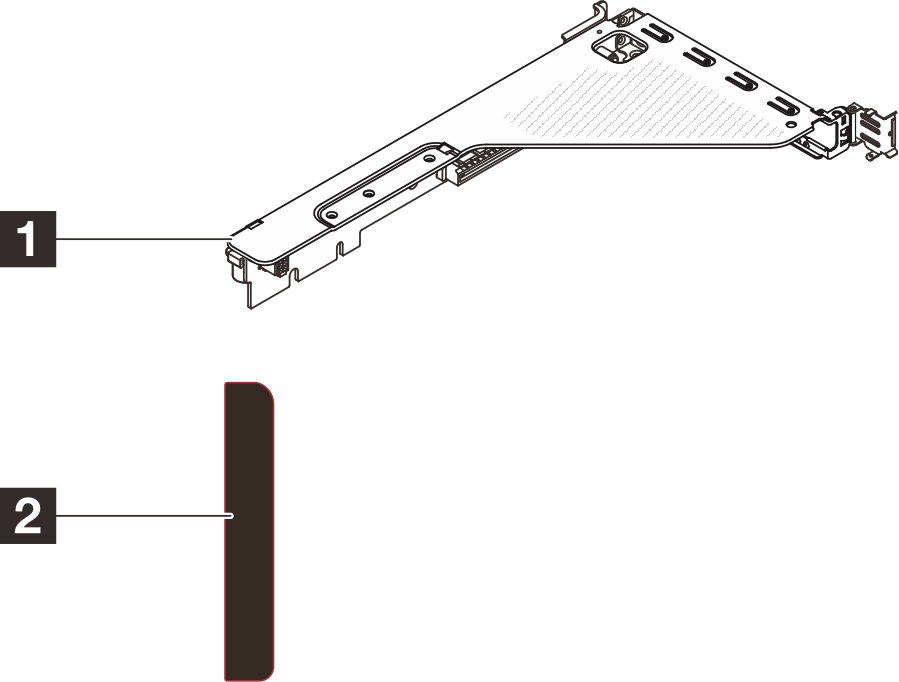 ThinkSystem SR630 V4 x16 Gen5 Riser 2 FH Option Kit