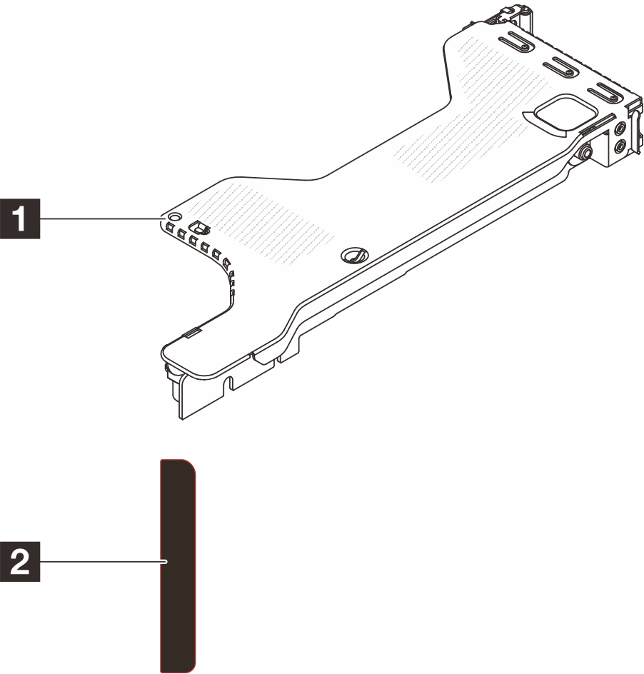 ThinkSystem SR630 V4 x16 Gen5 Riser 2 LP Option Kit