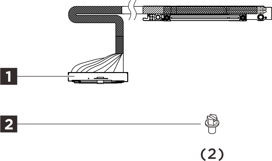 ThinkSystem SR650/a V4 x16 Gen5 Cable Riser Slot 4 & 7 Option Kit