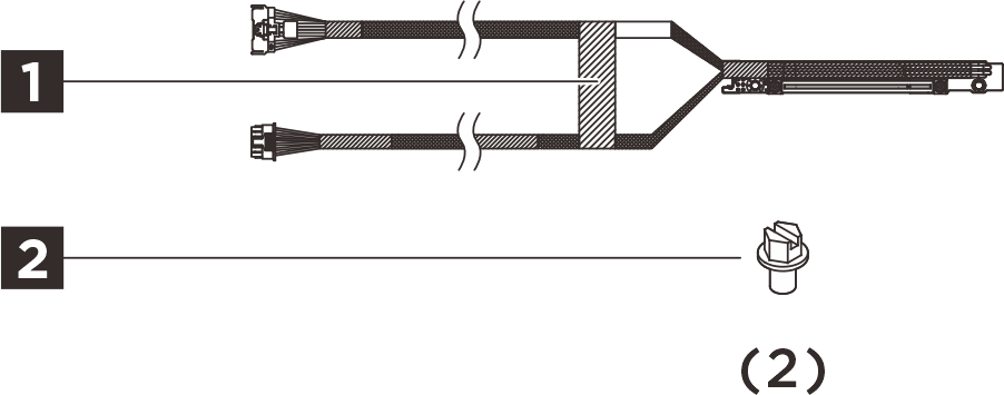 ThinkSystem SR650a V4 x8 Gen5 Front High Power Cable Riser Option Kit
