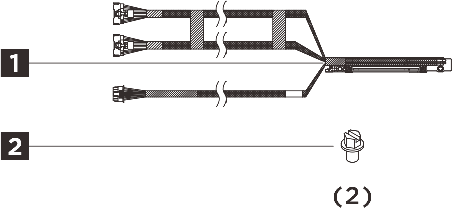 ThinkSystem SR650a V4 x16 Gen5 Front High Power Cable Riser Option Kit