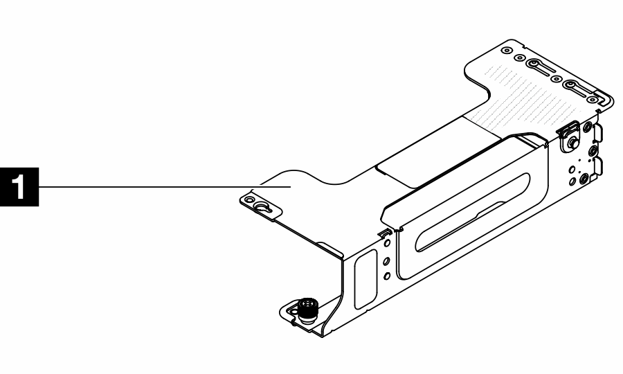 ThinkSystem SR650 V4 Riser Cage for Riser 1 or 4 Option Kit
