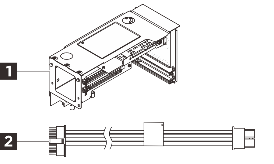 ThinkSystem SR860 V4 M.2/x8/x8 PCIe Gen4 Riser 3 FHHL Option Kit