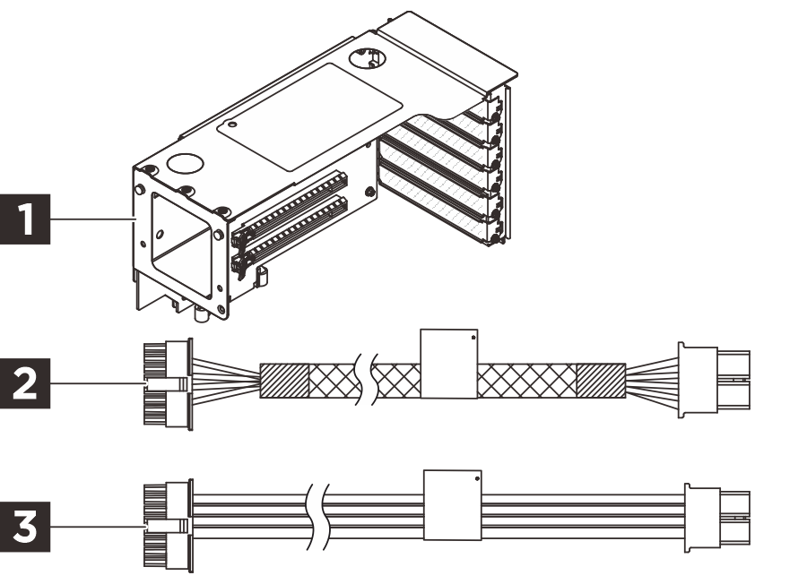 ThinkSystem SR860 V4 x8/x8 PCIe Gen4 Riser 1/3 FHHL Option Kit