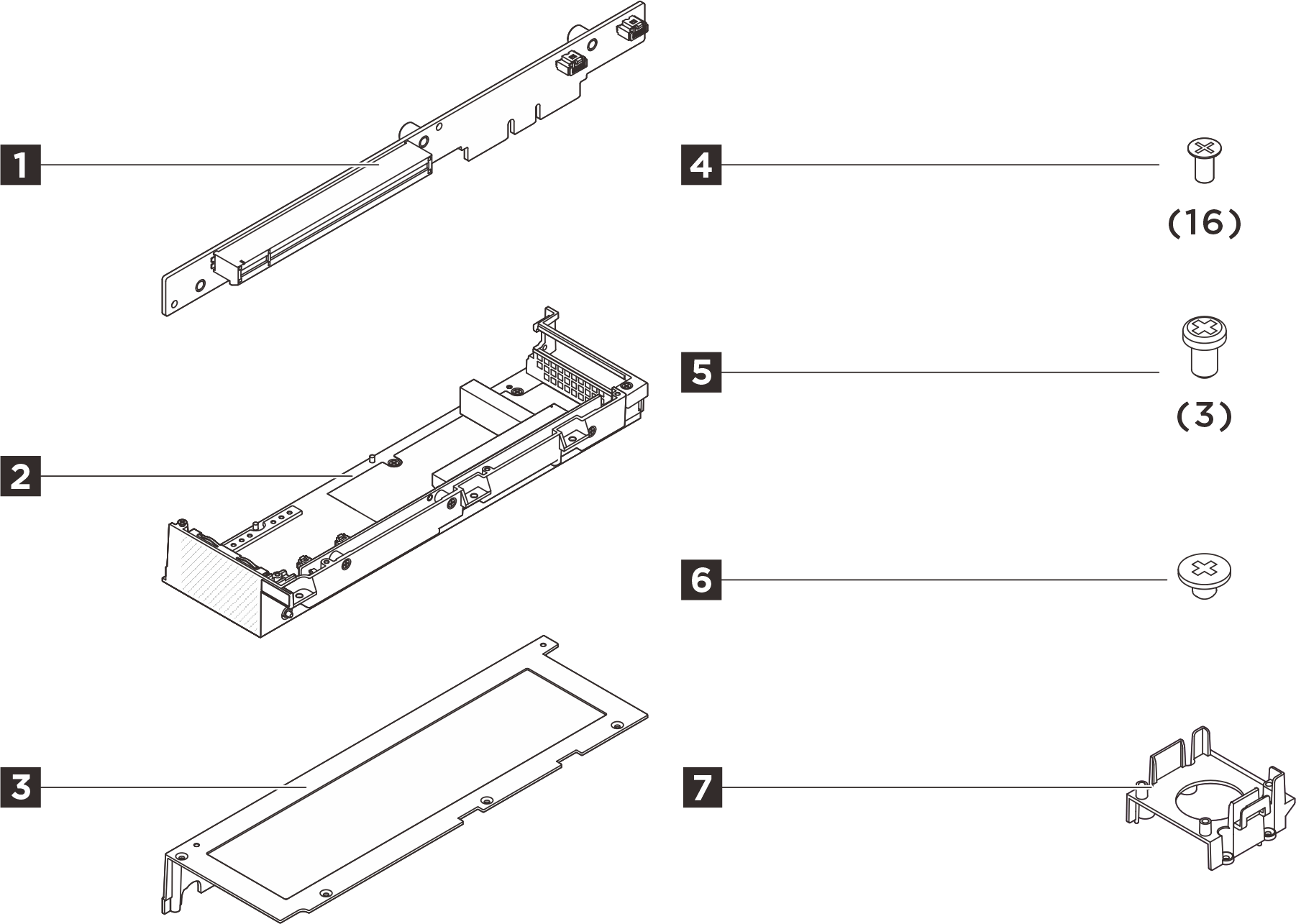 ThinkEdge SE100 Expansion Kit for Active Cooling GPU 