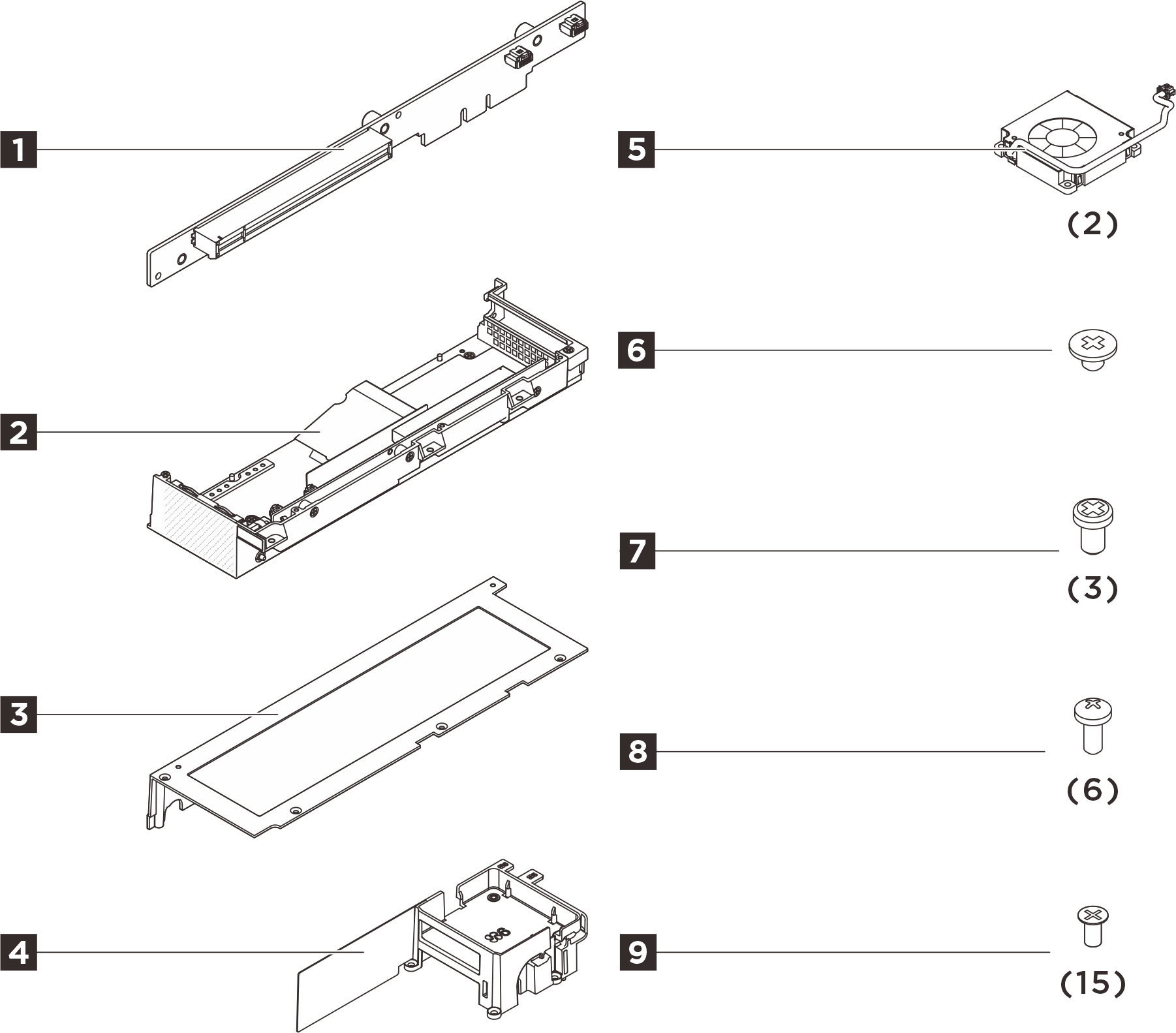 ThinkEdge SE100 Expansion Kit for NIC Adapter