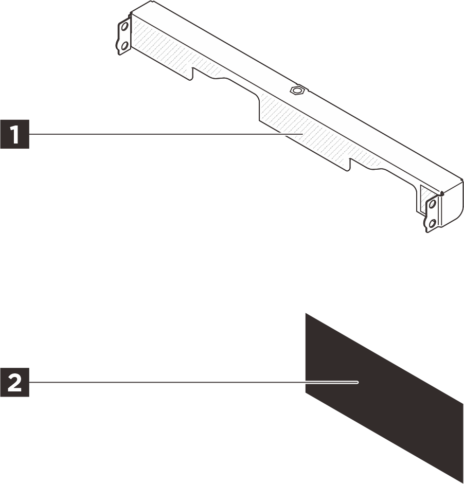 ThinkEdge SE100 1U2N Enclosure Shipping Bracket