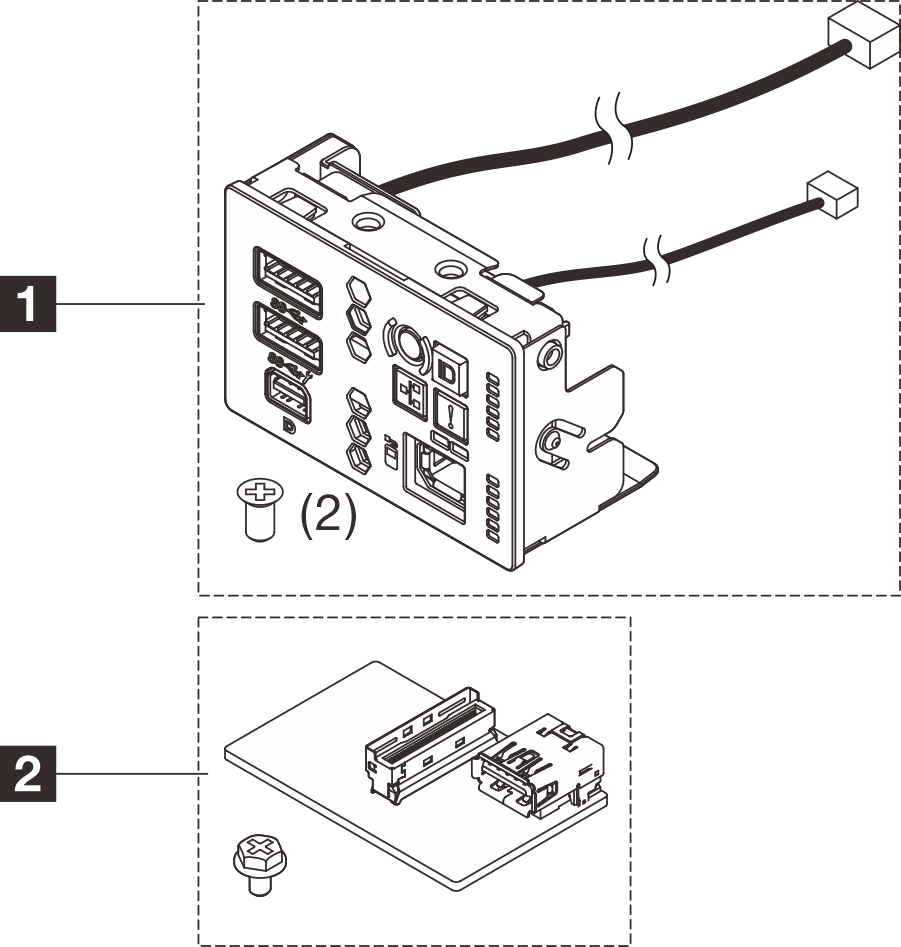 ThinkSystem SR630 V4 Front Media Bay Option Kit